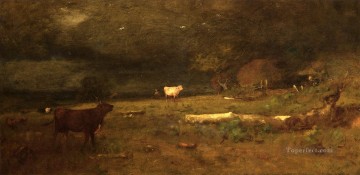 The Coming Storm aka Approaching Storm landscape Tonalist George Inness Oil Paintings